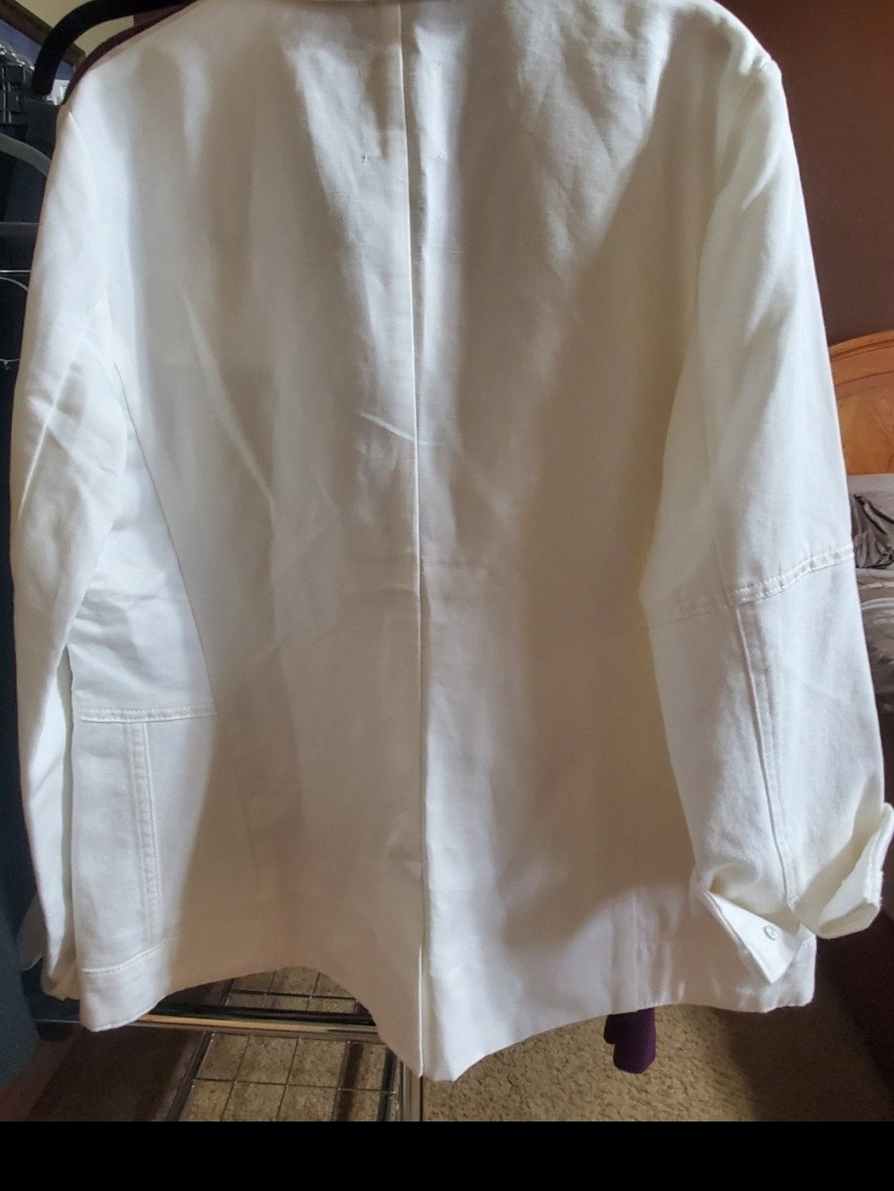 Womens Desigual White Denim/ Jean Jacket Blazer